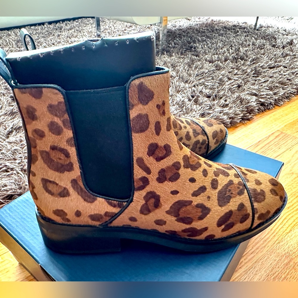Leopard booties Cole Haan